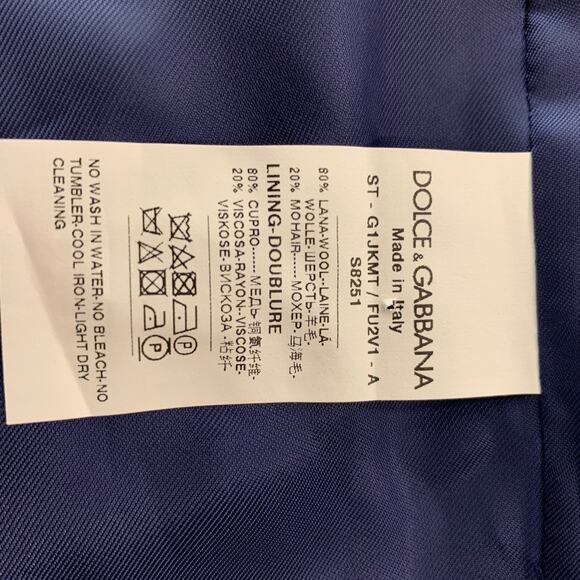 DOLCE & GABBANA Size 46 Iridescent Wool & Mohair Buttoned Vest - Picture 5 of 5